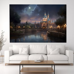 Disneyland Park Wall Art, Los Angeles Canvas Print, Los Angeles Skyline, Los Angeles Wall Art