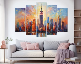 New York Canvas Print, New York Skyline, New York Wall Art