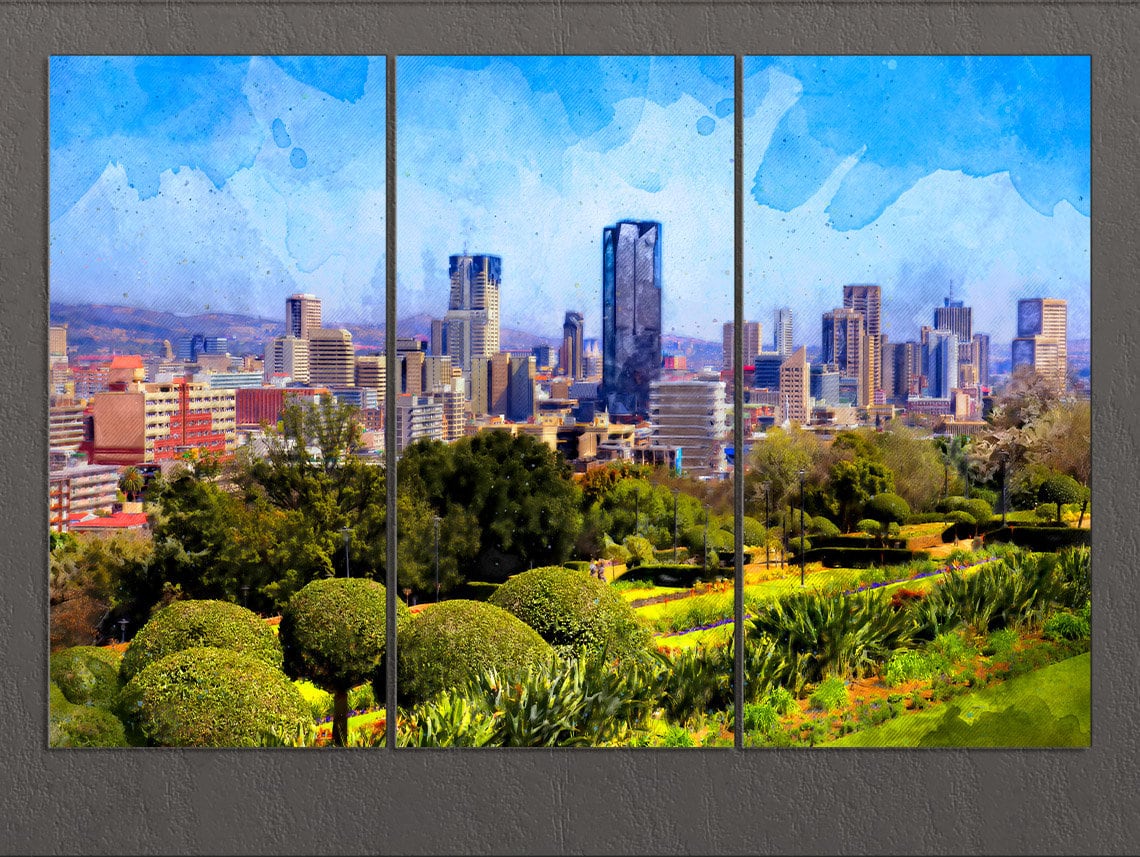 Pretoria Canvas Print Pretoria Skyline South Africa Wall Etsy UK