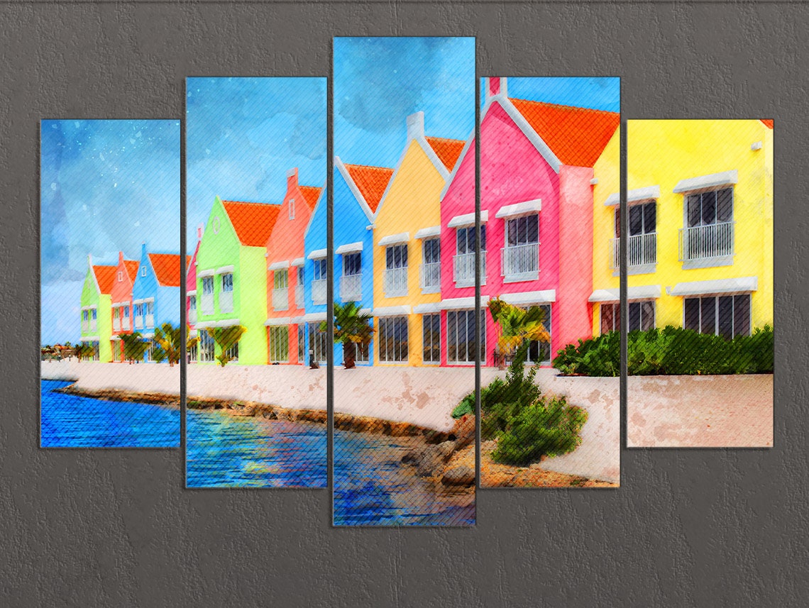 Bonaire Wall Art Bonaire Canvas Print Kralendijk Coast Etsy