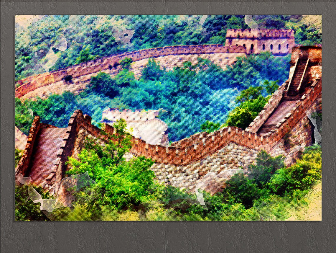 The Great Wall of China Beijing Wall Art Beijing Canvas Etsy UK