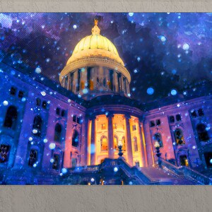 Madison Canvas Print, Madison Downtown, Madison Wall Art