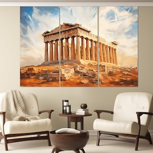 Acropolis Theatre Canvas Print, Athens Print, Athens Wall Art, Greece