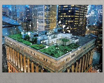 Chicago Canvas Print, Chicago Skyline, Chicago Wall Art