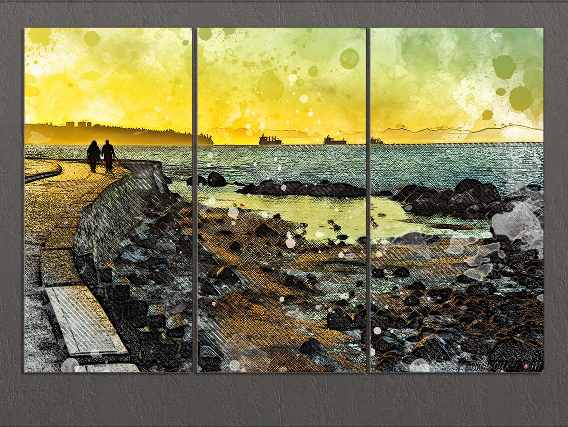 Vancouver Canvas Print Vancouver Wall Art British Columbia Etsy Australia