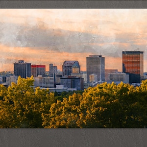 Dayton Canvas Print, Dayton Painting, Dayton Skyline, Dayton Wall Art, Ohio