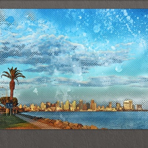 Los Angeles Canvas Print, Los Angeles Coast, Los Angeles Wall Art
