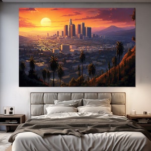 Los Angeles Canvas Print, Los Angeles Coast, Los Angeles Wall Art