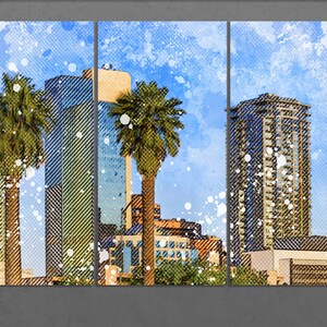 Phoenix Canvas Print, Phoenix Downtown, Phoenix Wall Art