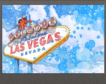 Las Vegas Canvas Print, Las Vegas Sign, Las Vegas Wall Art