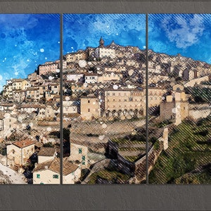 San Marino Canvas Print, San Marino Skyline, San Marino Wall Art, San Marino