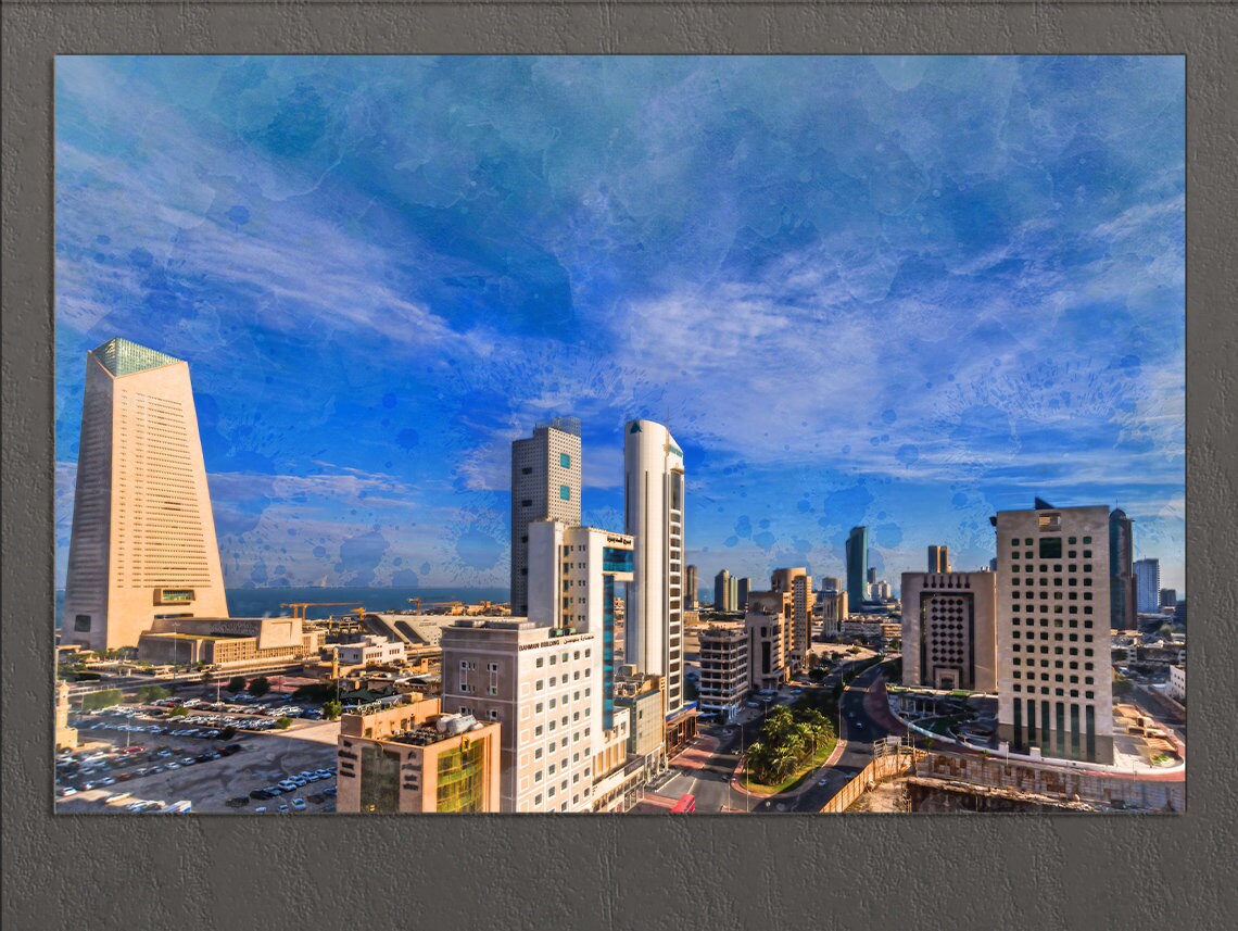 Kuwait City Canvas Print Kuwait Wall Art Sharq Kuwait Etsy UK