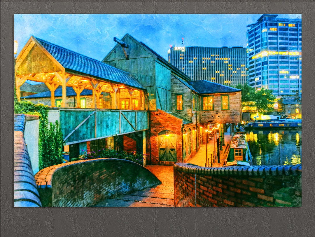 Birmingham Canvas Print, Birmingham Downtown, Birmingham Wall Art