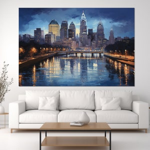 Philadelphia Leinwanddruck, Philadelphia Skyline, Philadelphia Wandkunst