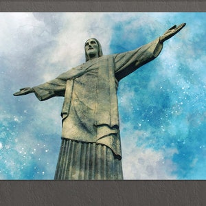 Christ the Redeemer, Rio de Janeiro Canvas Print, Rio Wall Art, Brazil