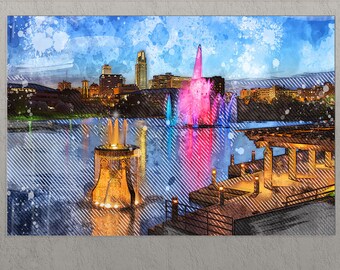 Omaha Canvas Print, Omaha Wall Art