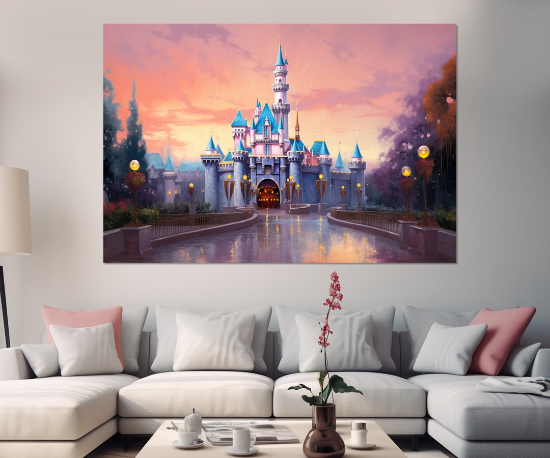 Disneyland Park Wall Decor, Los Angeles Skyline, Los Angeles Canvas