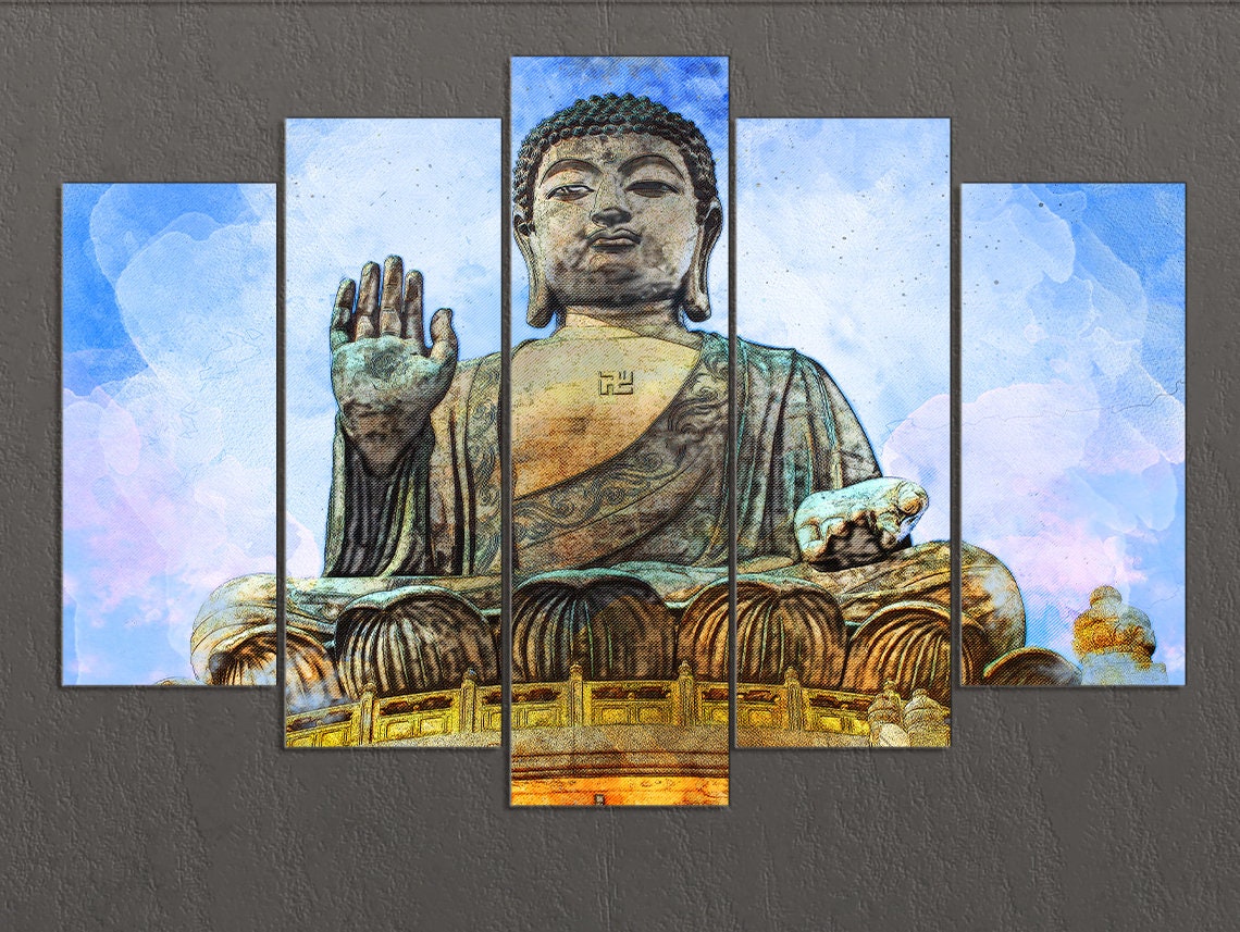 Estatua Buda Hong Kong  Cuadros Decorativos Canvas Revolution