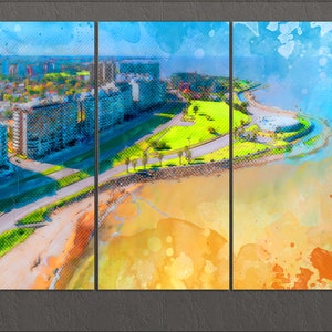 Montevideo Canvas Print, Montevideo Skyline, Montevideo Wall Art, Uruguay