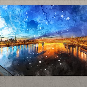 Belgrade Canvas Print, Belgrade Skyline, Belgrade Wall Art, Serbia