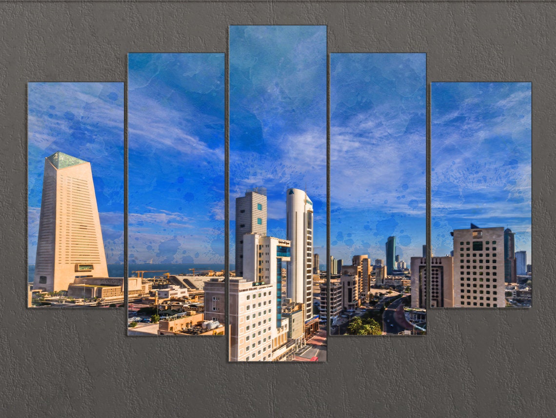 Kuwait City Canvas Print Kuwait Wall Art Sharq Kuwait Etsy UK