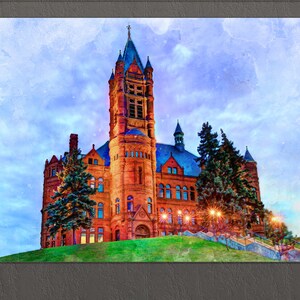 Syracuse Canvas Print, Syracuse Painting, Syracuse Wall Art, New York State