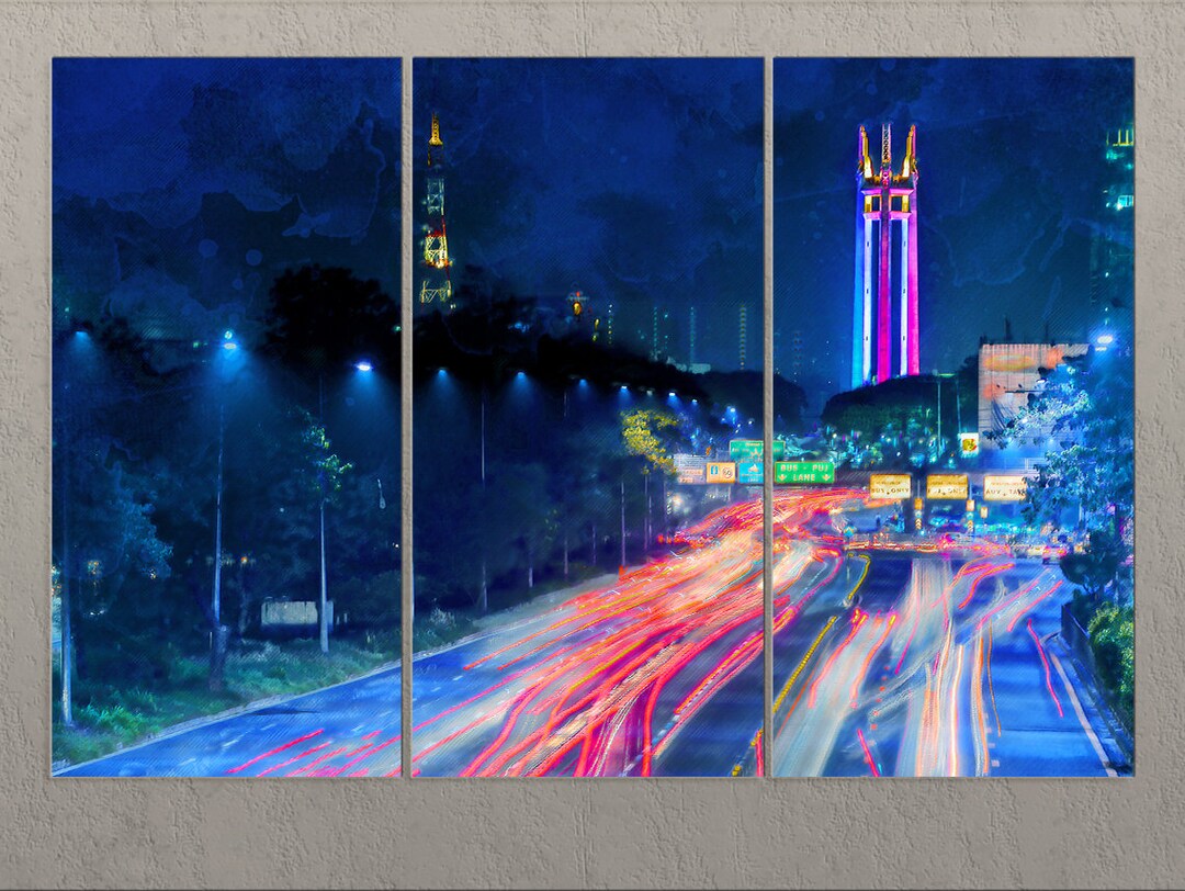 Philippines Wall Art, Quezon City Canvas Print, Philippines Canvas Art