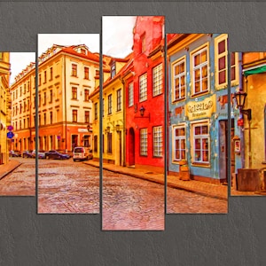 Riga Canvas Print, Riga Skyline, Riga Wall Art, Latvia