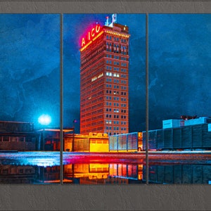 Waco Canvas Print, Alico Building, Waco Painting, Waco Wall Art, Texas