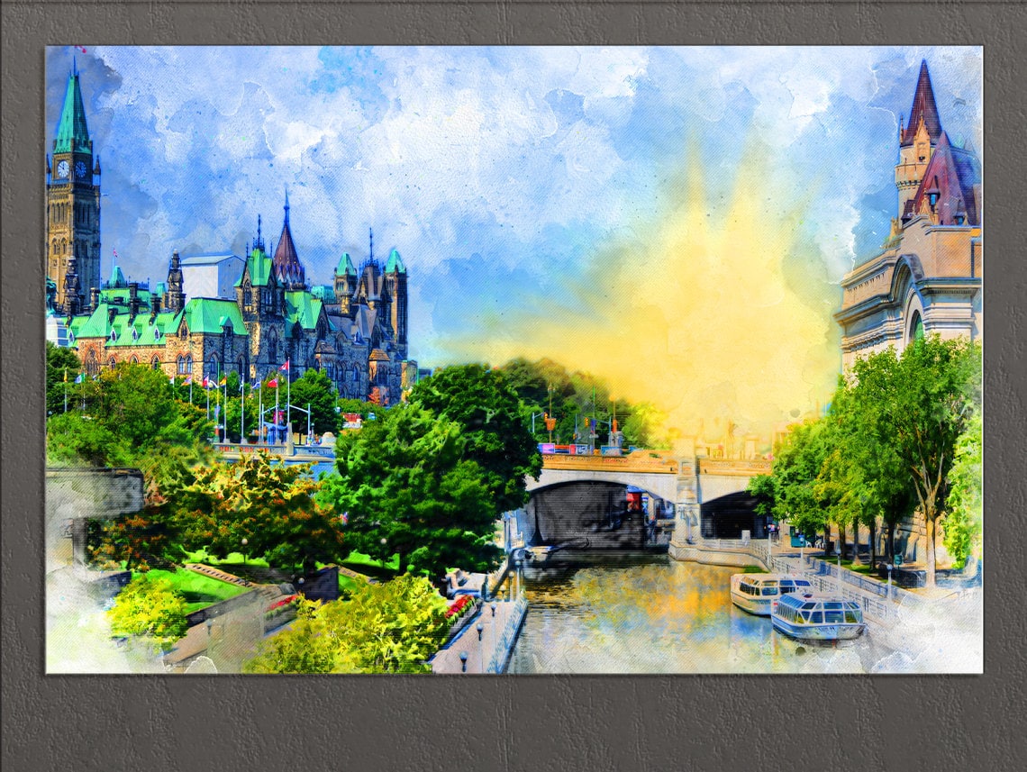 Ottawa Canvas Print Ottawa Downtown Ottawa Wall Art Etsy UK