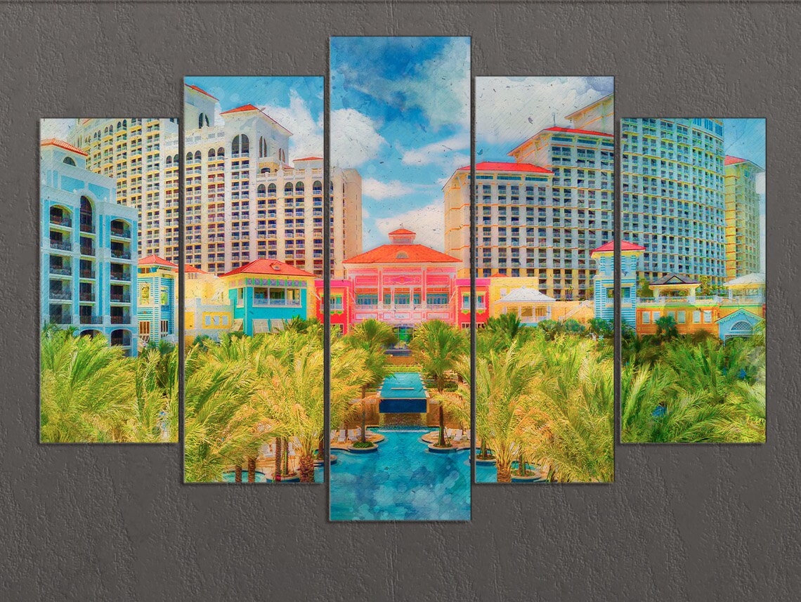Paradise Island Nassau Canvas Print Nassau Wall Art Bahamas Etsy UK