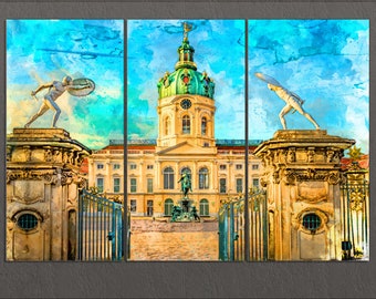 Charlottenburg Palace, Berlin Canvas Print, Berlin Palace, Berlin Wall Art, Germany