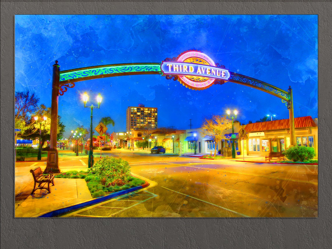 Chula Vista Canvas Print Chula Vista Downtown Chula Vista Etsy