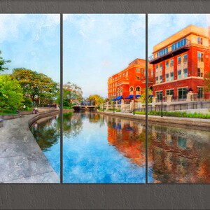 Naperville Canvas Print, Naperville Downtown, Naperville Painting, Naperville Wall Art, Illinois