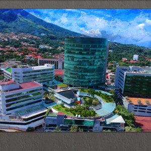 San Salvador Canvas Print, San Salvador Downtown, San Salvador Wall Art, El Salvador