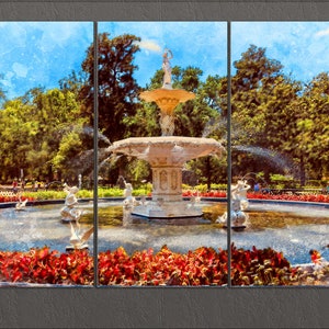 Savannah Canvas Print, Savannah Painting, Savannah Wall Art, Georgia