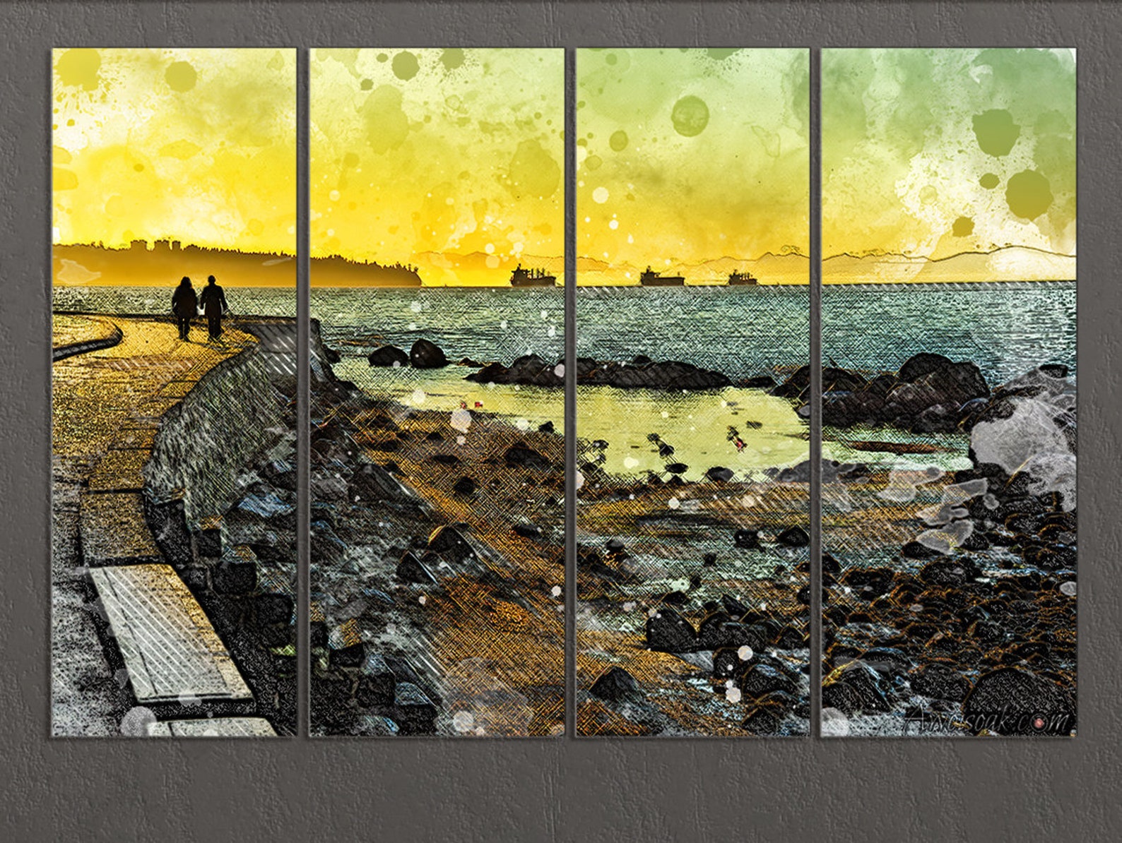 Vancouver Canvas Print Vancouver Wall Art British Columbia Etsy Australia