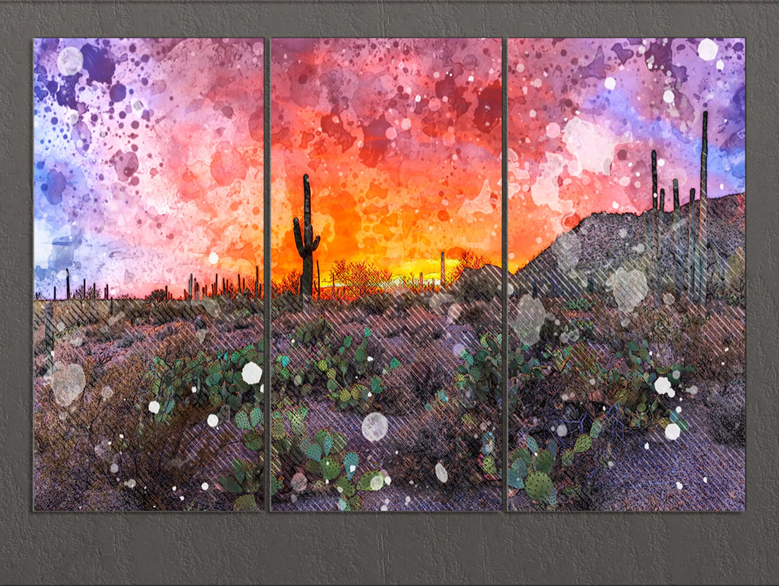 Arizona Desert Canvas Print, Arizona Wall Art Etsy