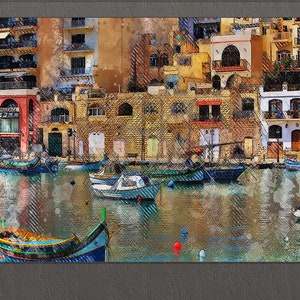 Malta Canvas Print, Malta Wall Art, Malta Print
