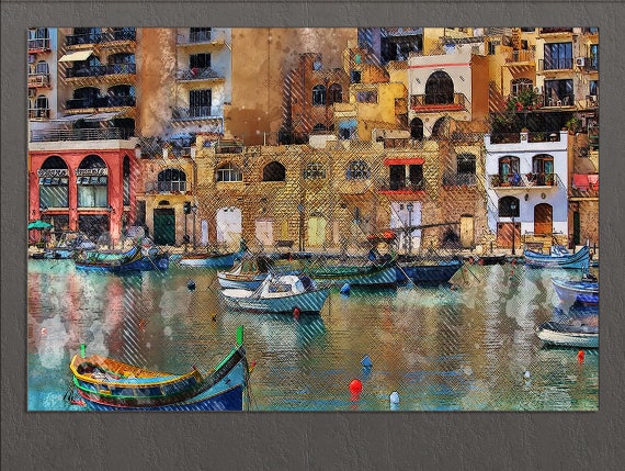 Malta Canvas Print, Malta Wall Art, Malta Print