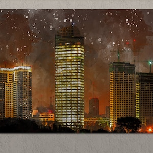 Buenos Aires Canvas Print, Buenos Aires Skyline, Buenos Aires Wall Art, Argentina