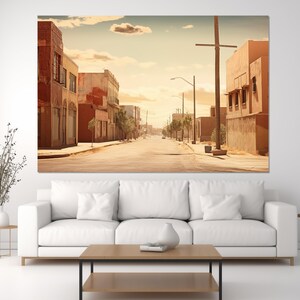 Abstract El Paso Canvas Print, El Paso Downtown, El Paso Wall Art