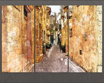 Valletta Canvas Print, Valletta Downtown, Valletta Wall Art, Malta
