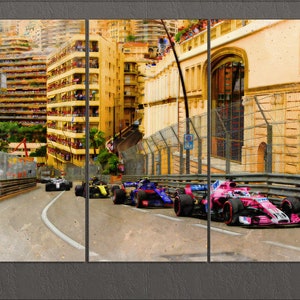 Grand Prix de Monaco Canvas Print, Grand Prix de Monaco F1 Track, Grand Prix de Monaco Wall Art, Monaco