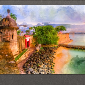 San Juan Canvas Print, San Juan Skyline, San Juan Wall Art, Puerto Rico