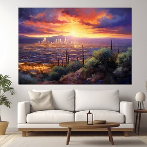 Phoenix Canvas Print, Phoenix Downtown, Phoenix Wall Art
