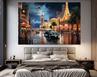 Las Vegas Canvas Print, Las Vegas Sign, Las Vegas Wall Art, Nevada