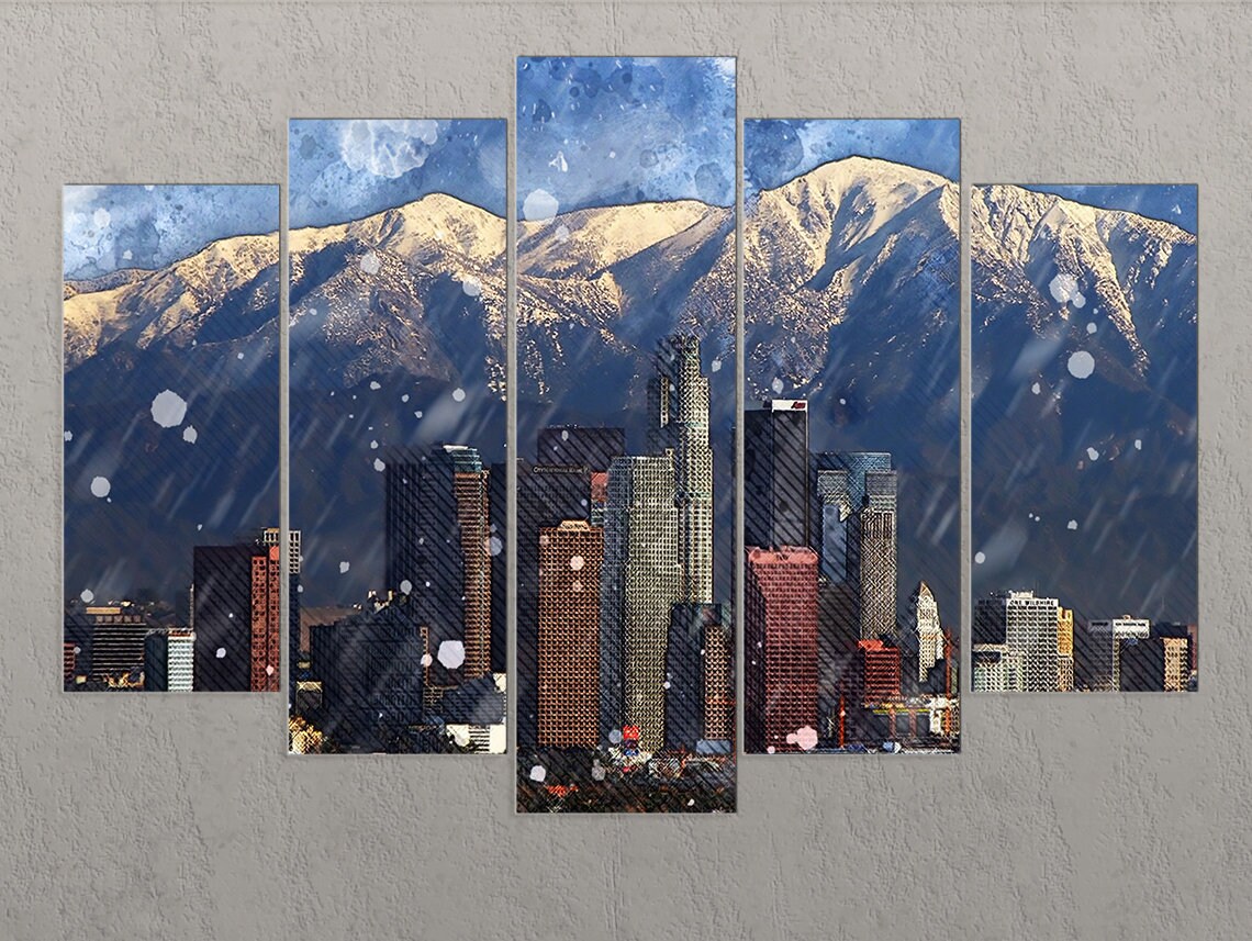 Denver Canvas Print Denver Skyline Denver Wall Art Etsy UK