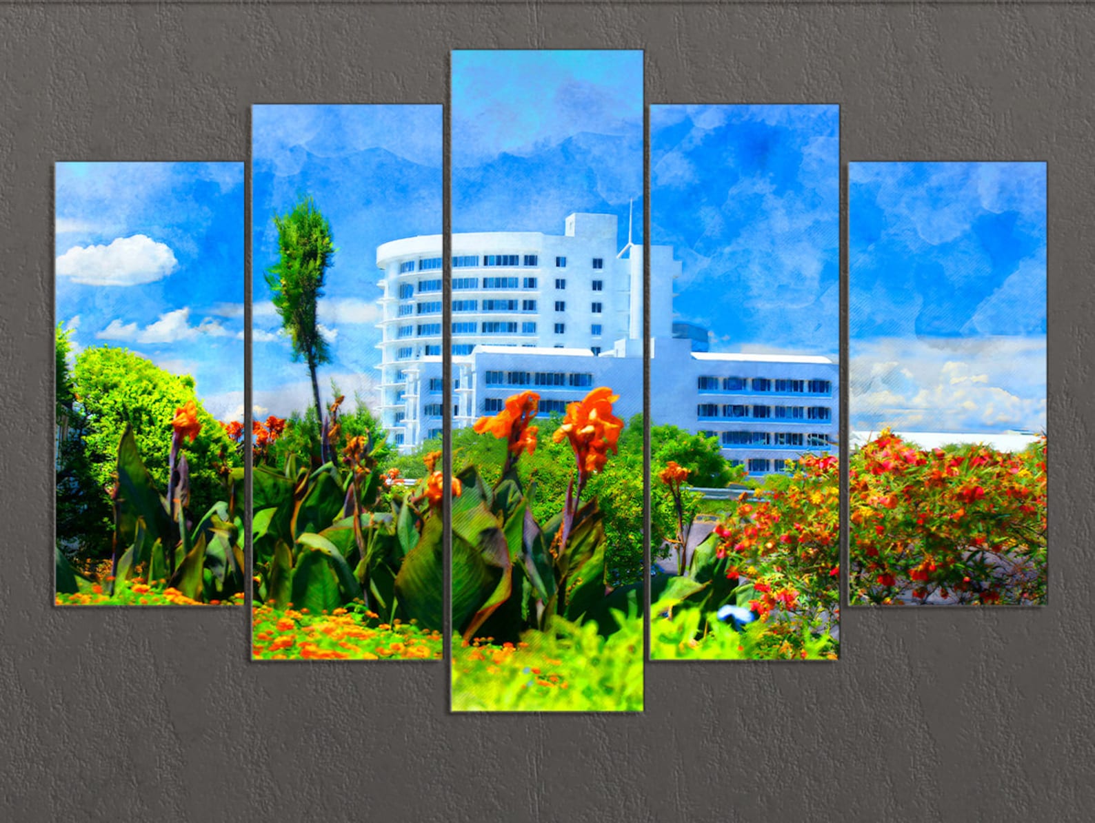 Botswana Canvas Print, Gaborone Wall Art, Gaborone Painting, Botswana