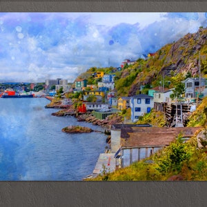 St. John&#39;s, NL, Canada Canvas Print, St. John&#39;s Skyline, St. John&#39;s Wall Art, Canada